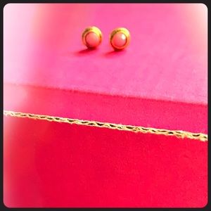 Unique pink and gold earrings!!!